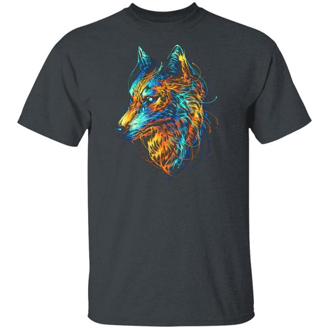 Colourful Wolf T Shirt Colourful Wolf T Shirt