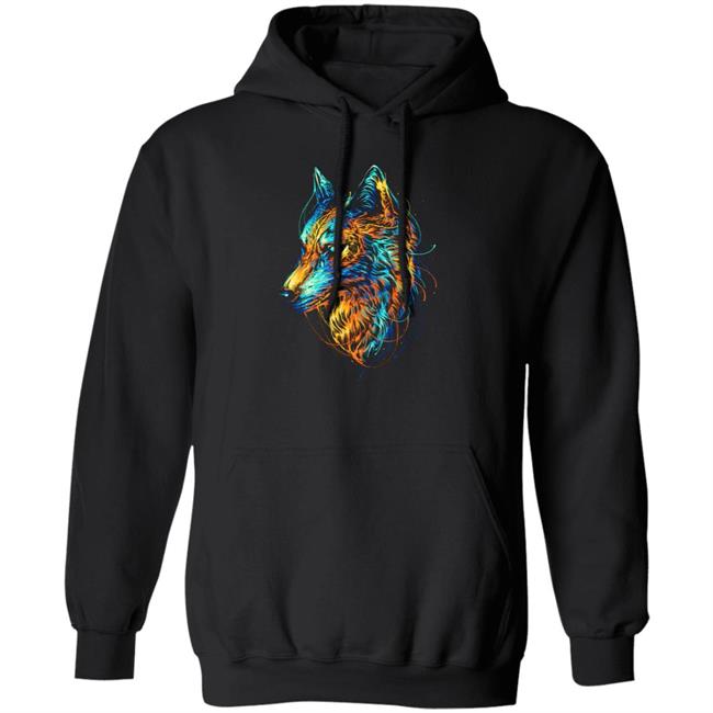 Colourful Wolf T Shirt Colourful Wolf T Shirt