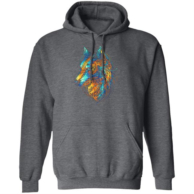 Colourful Wolf T Shirt Colourful Wolf T Shirt