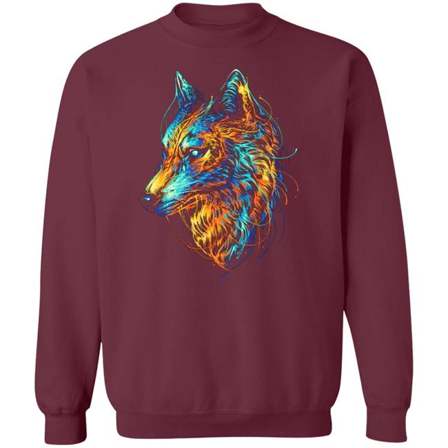 Colourful Wolf T Shirt Colourful Wolf T Shirt