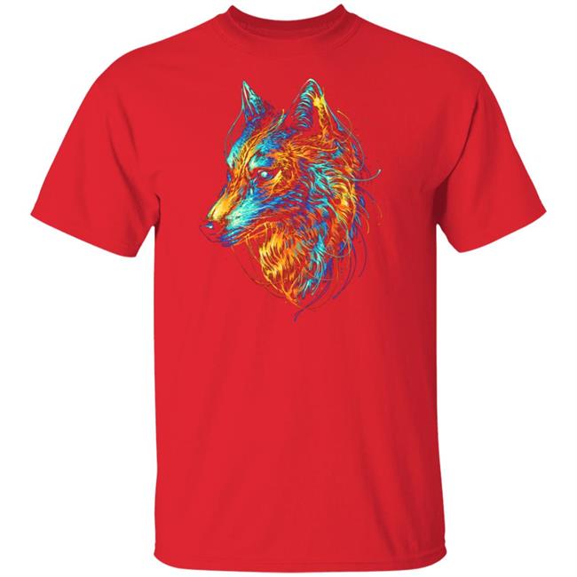 Colourful Wolf T Shirt Colourful Wolf T Shirt