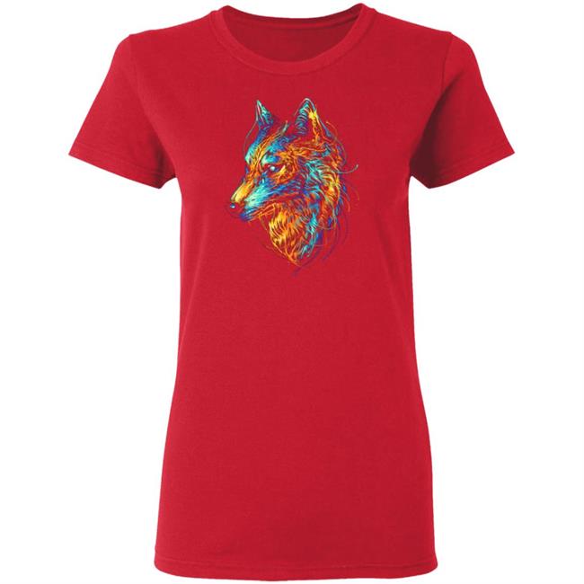 Colourful Wolf T Shirt Colourful Wolf T Shirt