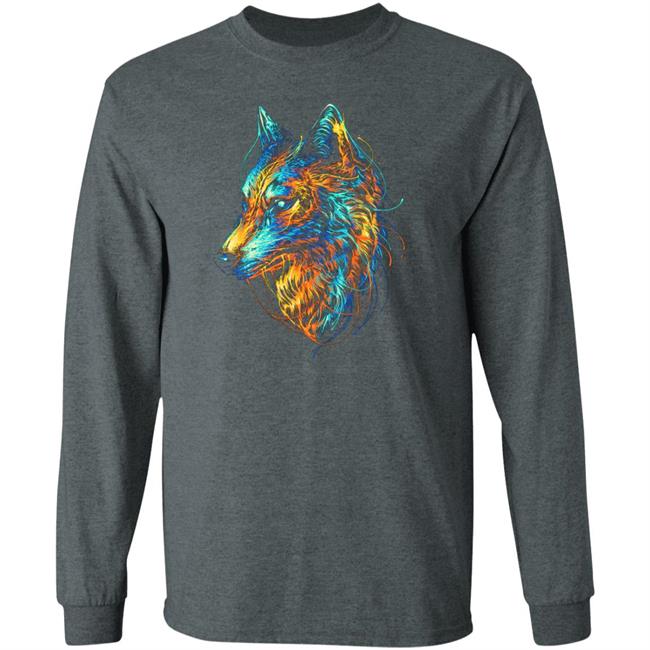 Colourful Wolf T Shirt Colourful Wolf T Shirt