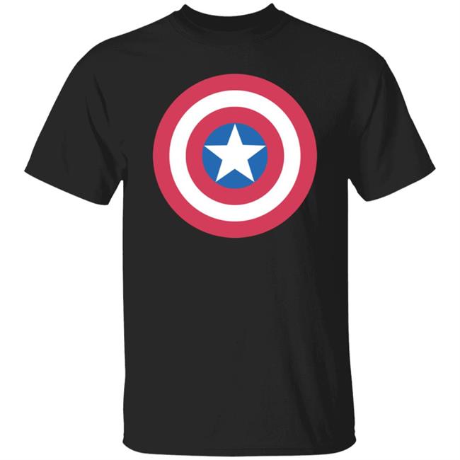 Captain America's Shield Superhero Shirt Marvel Captain America Logo Distressed Shield T Shirt