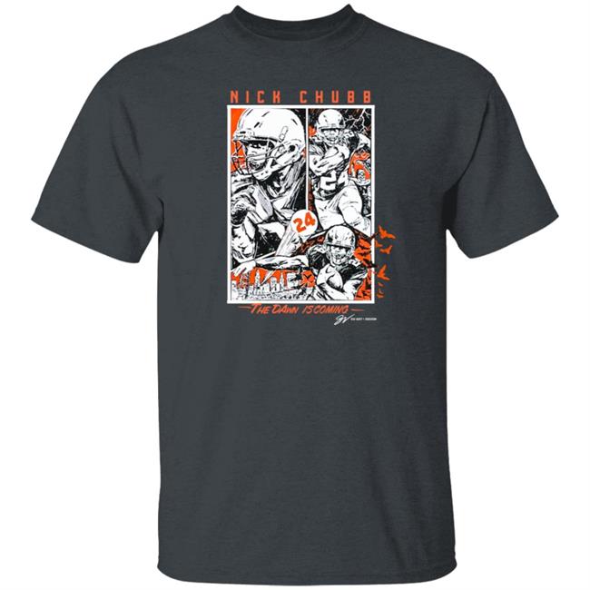 Nick Chubb "The Dawn Is Coming" T Shirt GV Art + Apparel Nick Chubb "The Dawn Is Coming" T Shirt GV Art + Apparel