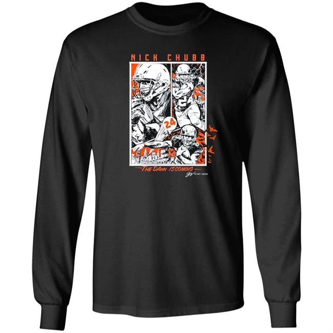 Nick Chubb "The Dawn Is Coming" T Shirt GV Art + Apparel Nick Chubb "The Dawn Is Coming" T Shirt GV Art + Apparel