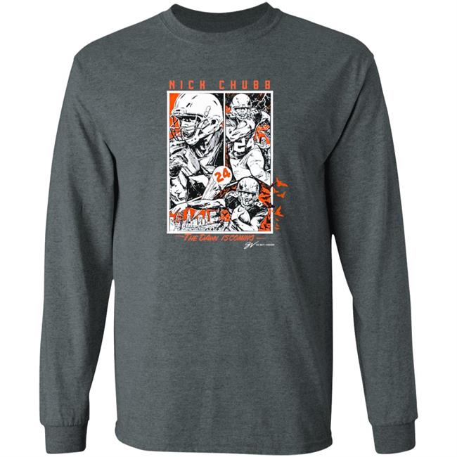 Nick Chubb "The Dawn Is Coming" T Shirt GV Art + Apparel Nick Chubb "The Dawn Is Coming" T Shirt GV Art + Apparel