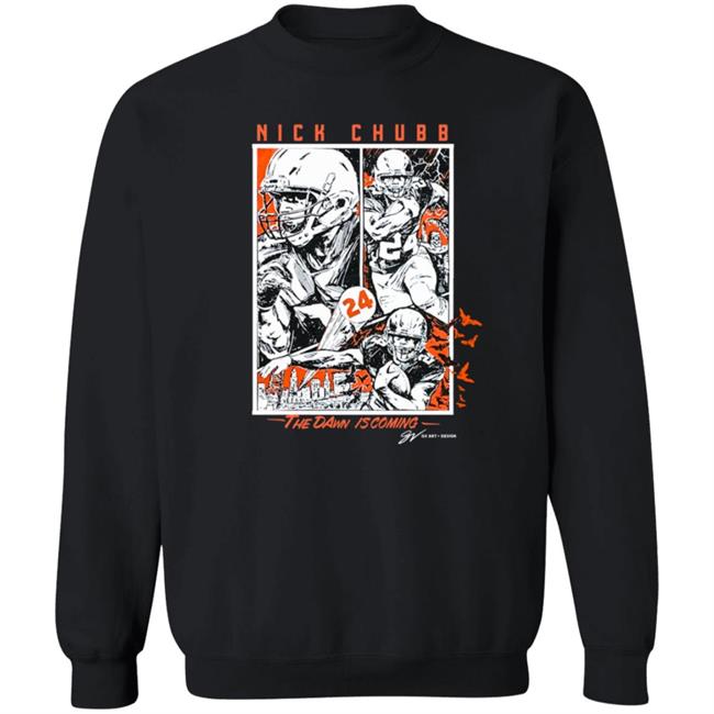 Nick Chubb "The Dawn Is Coming" T Shirt GV Art + Apparel Nick Chubb "The Dawn Is Coming" T Shirt GV Art + Apparel