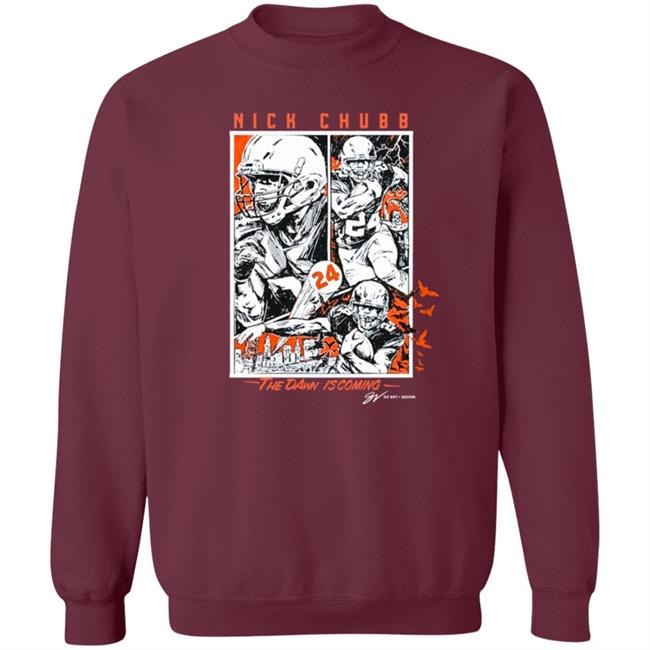 Nick Chubb "The Dawn Is Coming" T Shirt GV Art + Apparel Nick Chubb "The Dawn Is Coming" T Shirt GV Art + Apparel