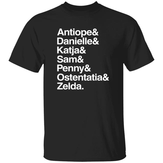 Dimension 20 Merch Dimension 20 The Seven Ampersand T Shirt Antiope Danielle Katja Sam Penny Ostentatia Zelda