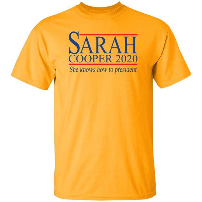 Sarah Cooper 2020 For President T Shirt Election 2020 Sarah Cooper 2020 For President T Shirt Election 2020