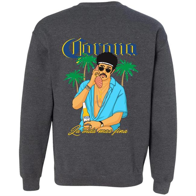 Bad Bunny X Corona Extra Shirt La Vida Mas Fina Bad Bunny X Corona Extra Shirt La Vida Mas Fina