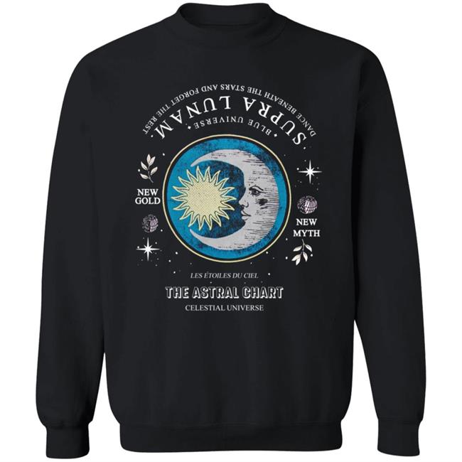 Private: Faded Tee With Moon Illustration The Astral Chart Celestial Universe Private: Faded Tee With Moon Illustration The Astral Chart Celestial Universe