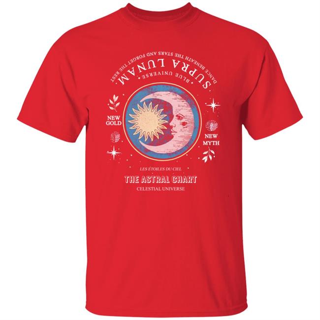 Private: Faded Tee With Moon Illustration The Astral Chart Celestial Universe Private: Faded Tee With Moon Illustration The Astral Chart Celestial Universe