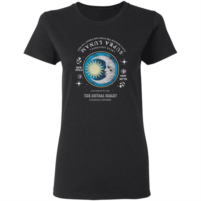 Private: Faded Tee With Moon Illustration The Astral Chart Celestial Universe Private: Faded Tee With Moon Illustration The Astral Chart Celestial Universe