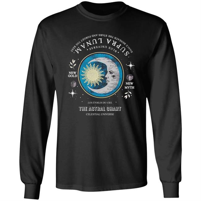 Private: Faded Tee With Moon Illustration The Astral Chart Celestial Universe Private: Faded Tee With Moon Illustration The Astral Chart Celestial Universe