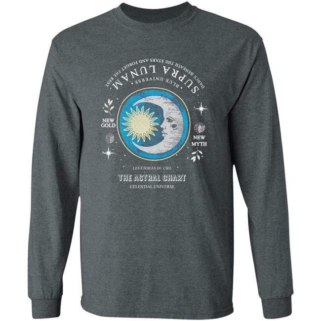Private: Faded Tee With Moon Illustration The Astral Chart Celestial Universe Private: Faded Tee With Moon Illustration The Astral Chart Celestial Universe