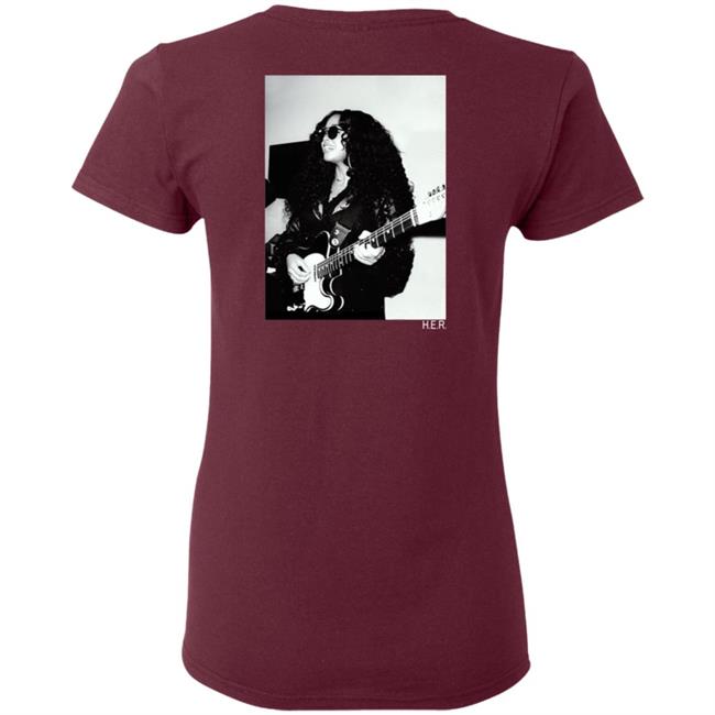 H.E.R. Merch Girls With Guitars Black Hoodie H.E.R. Merch Girls With Guitars Black Hoodie
