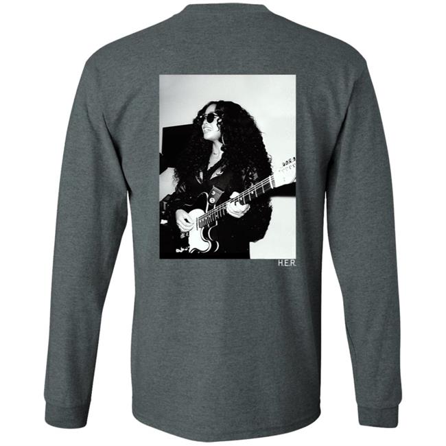 H.E.R. Merch Girls With Guitars Black Hoodie H.E.R. Merch Girls With Guitars Black Hoodie