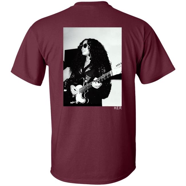 H.E.R. Merch Girls With Guitars Black Hoodie H.E.R. Merch Girls With Guitars Black Hoodie
