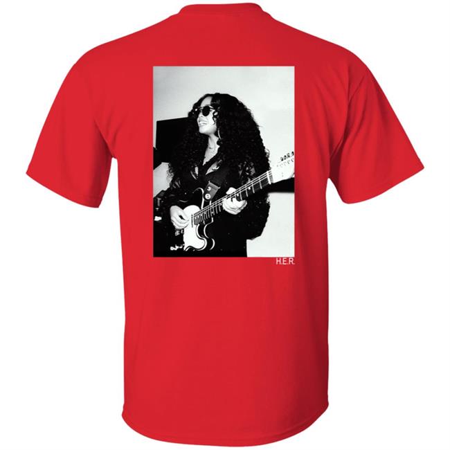H.E.R. Merch Girls With Guitars Black Hoodie H.E.R. Merch Girls With Guitars Black Hoodie