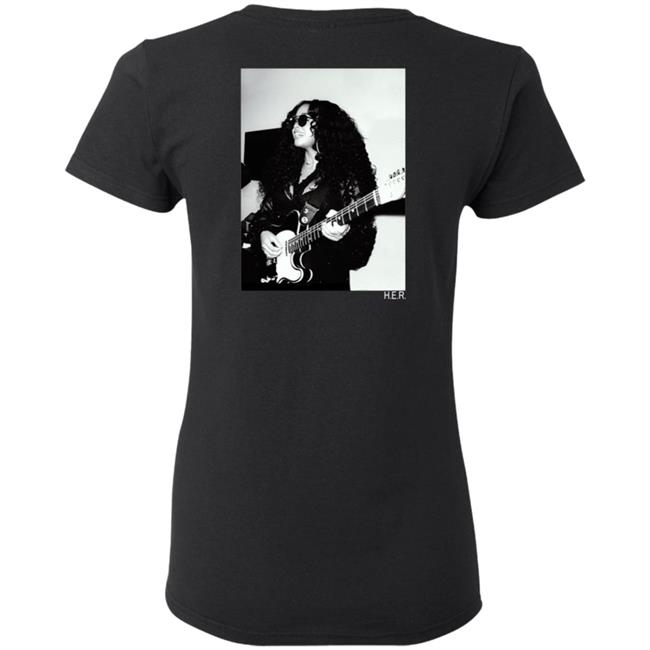 H.E.R. Merch Girls With Guitars Black Hoodie H.E.R. Merch Girls With Guitars Black Hoodie