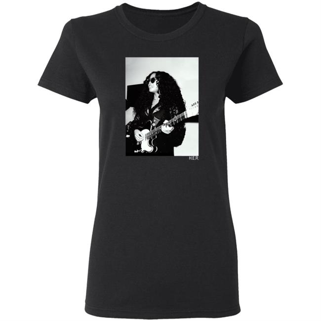 H.E.R. Merch Girls With Guitars Black Long Sleeve Tee H.E.R. Merch Girls With Guitars Black Long Sleeve Tee