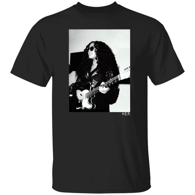H.E.R. Merch Girls With Guitars Black Long Sleeve Tee H.E.R. Merch Girls With Guitars Black Long Sleeve Tee