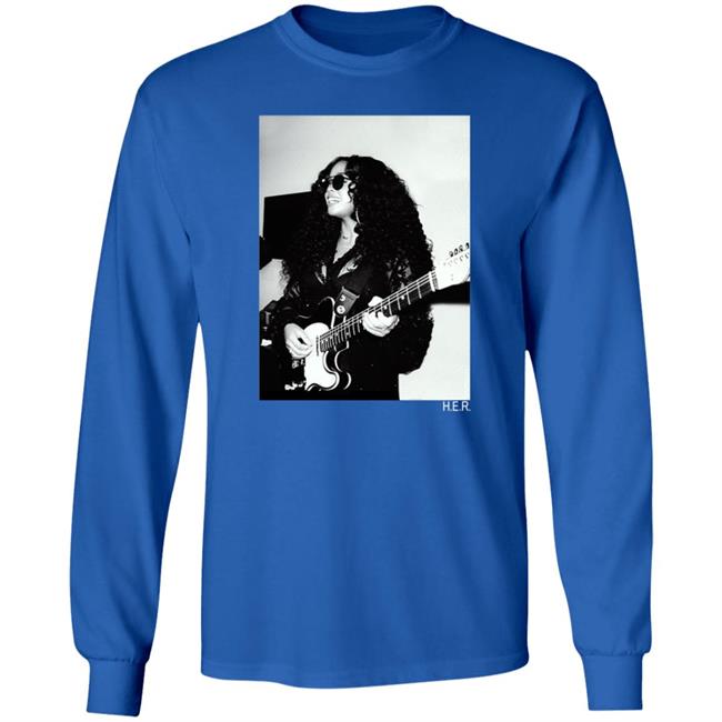 H.E.R. Merch Girls With Guitars Black Long Sleeve Tee H.E.R. Merch Girls With Guitars Black Long Sleeve Tee