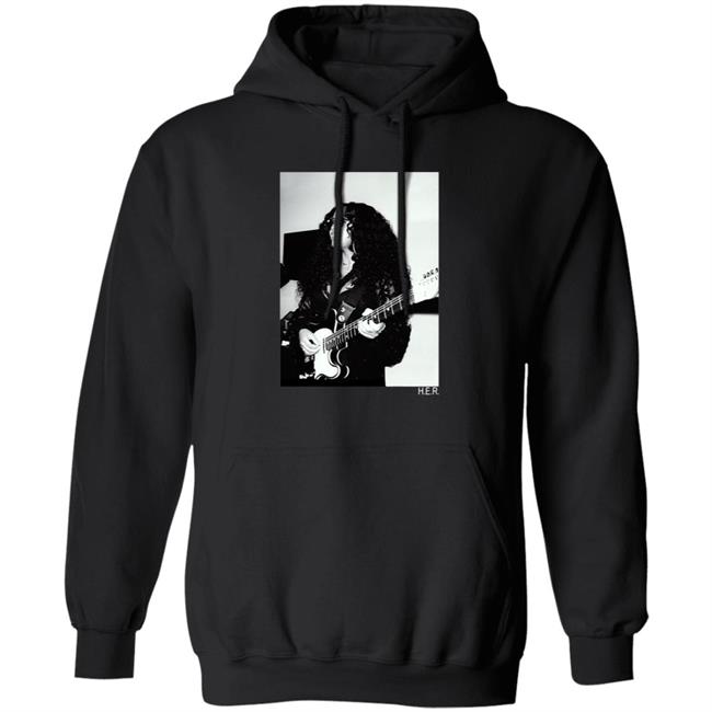 H.E.R. Merch Girls With Guitars Black Long Sleeve Tee H.E.R. Merch Girls With Guitars Black Long Sleeve Tee