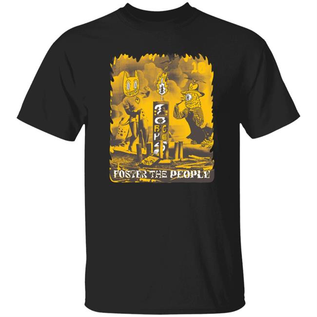 Foster The People Merch Torches 10 Year Anniversary T Shirt