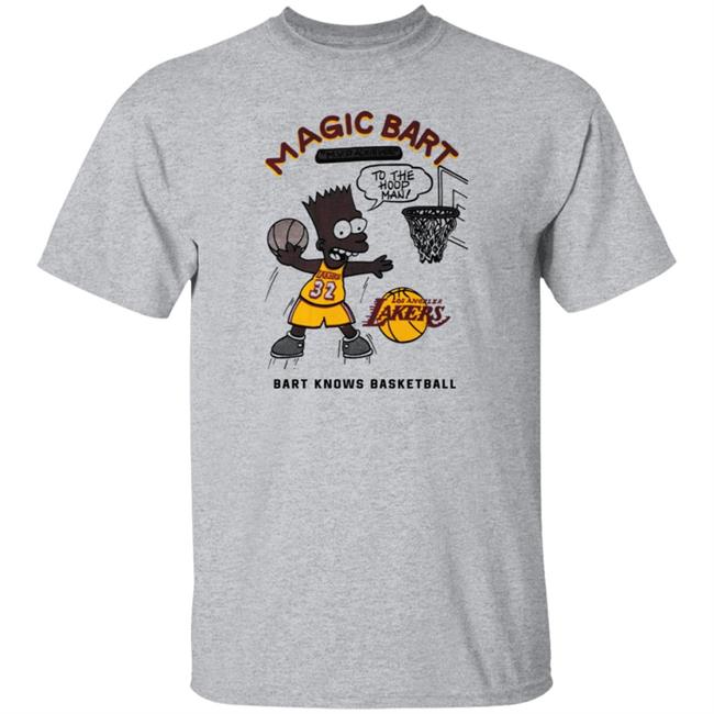 Magic Bart Bootleg Magic Johnson X Bart Simpson T Shirt The Simpsons Magic Shirt Magic Bart Bootleg Magic Johnson X Bart Simpson T Shirt The Simpsons Magic Shirt