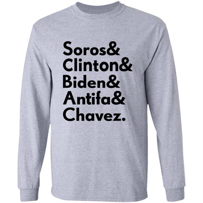 Soros Clinton Biden Antifa Chavez T Shirt Soros Clinton Biden Antifa Chavez T Shirt