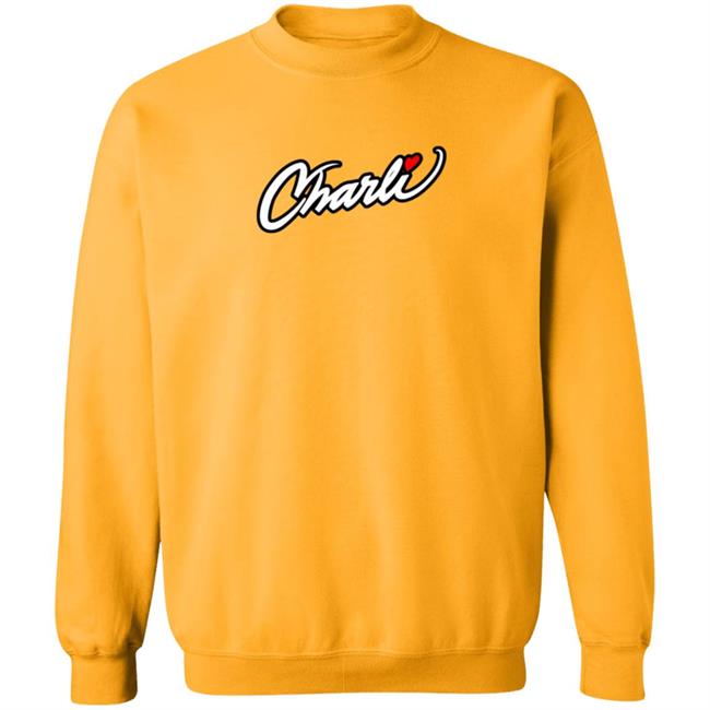 Fake Charli Merch Charli Script Hoodie White Fake Charli Merch Charli Script Hoodie White