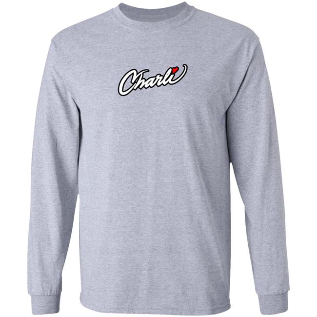 Fake Charli Merch Charli Script Hoodie White Fake Charli Merch Charli Script Hoodie White