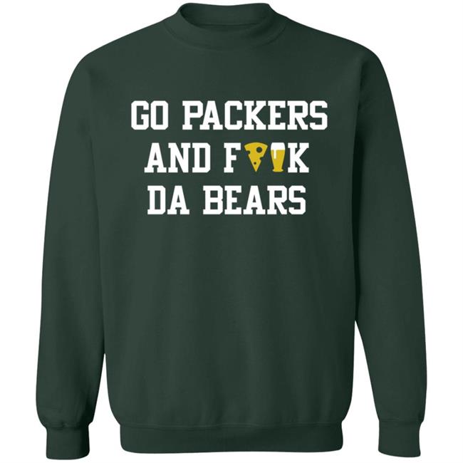 Manitowoc Minute Merch Go Packers and Fuck Da Bears Tee Manitowoc Minute Merch Go Packers and Fuck Da Bears Tee
