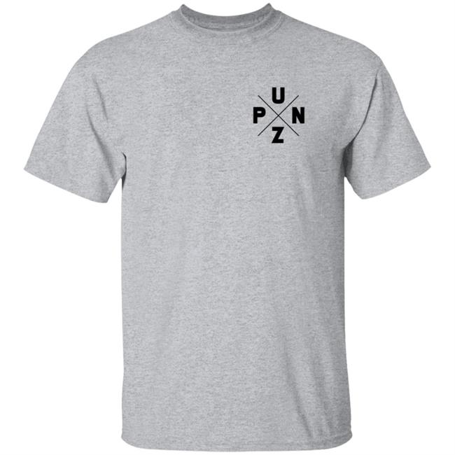 Punz Merch Black Text Logo Tee Shirt Punz Merch Black Text Logo Tee Shirt
