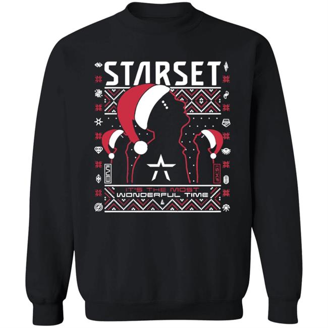 Starset Merch Wonderful Time Holiday Sweatshirt Starset Merch Wonderful Time Holiday Sweatshirt