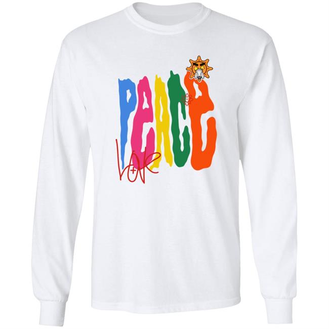 Glo Gang Merch Peace And Love Tee Glo Gang Merch Peace And Love Tee