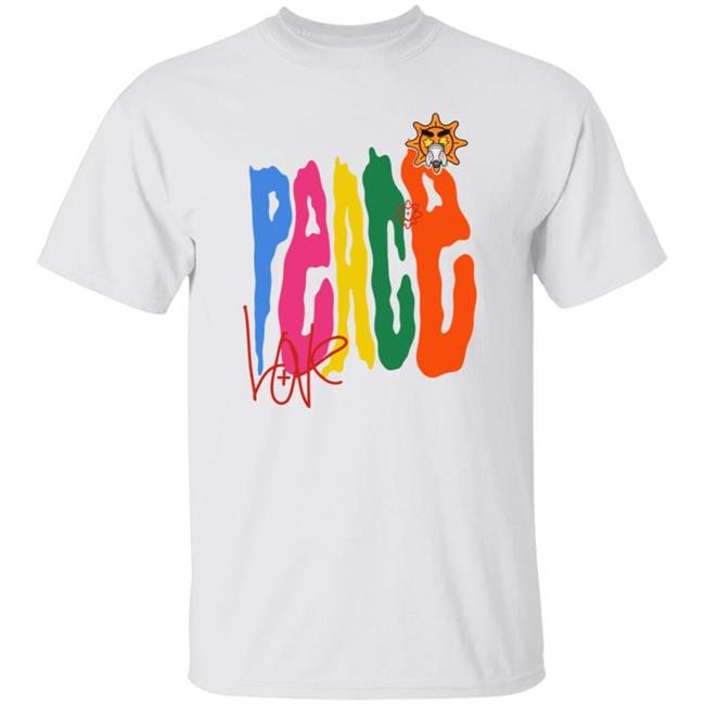 Glo Gang Merch Peace And Love Tee Glo Gang Merch Peace And Love Tee