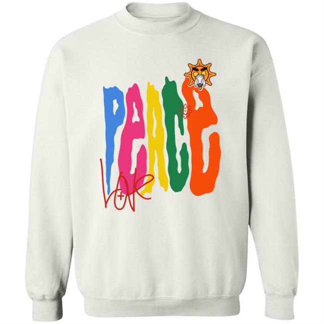 Glo Gang Merch Peace And Love Tee Glo Gang Merch Peace And Love Tee