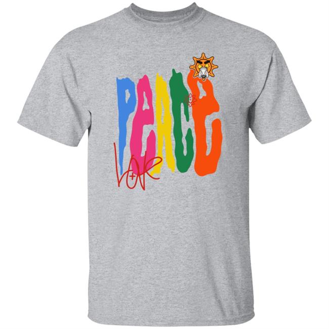 Glo Gang Merch Peace And Love Tee Glo Gang Merch Peace And Love Tee