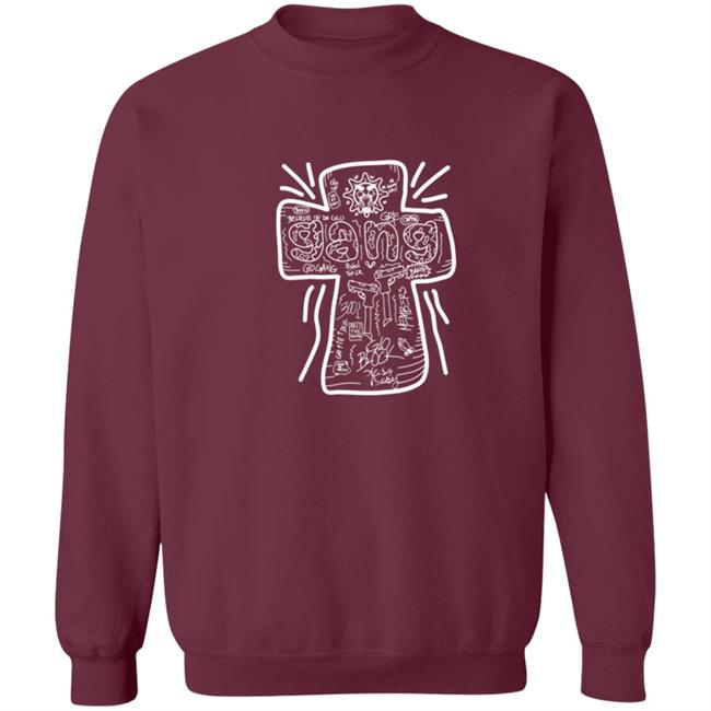 Glo Gang Merch Believe Cross Tee Glo Gang Merch Believe Cross Tee