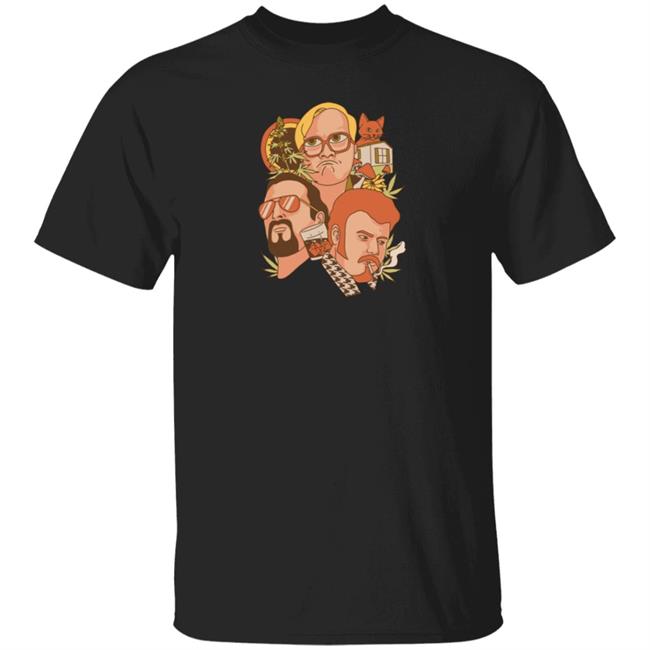Trailer Park Boys Merch Black Unisex Faces Tee