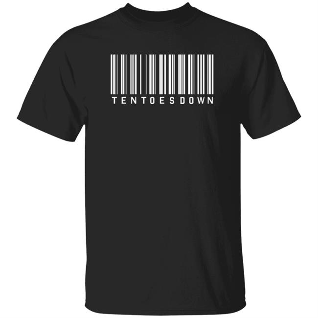 Ten Toes Down Merch Ten Toes Down Barcode T-Shirt