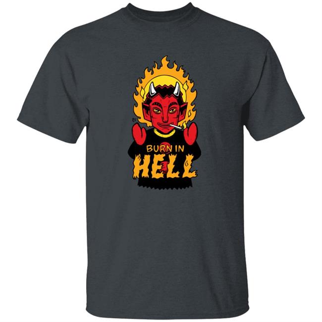 Devil Puppet Burn in Hell T Shirt