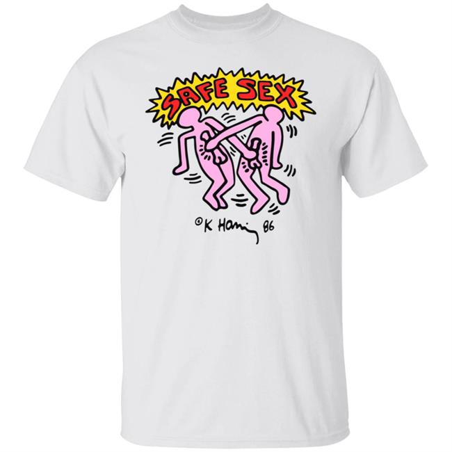 Safe Sex Message T Shirt Keith Haring