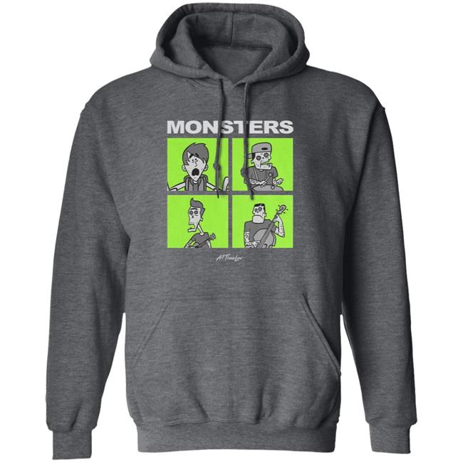 All Time Low Merch Monsters Square T Shirt All Time Low Merch Monsters Square T Shirt