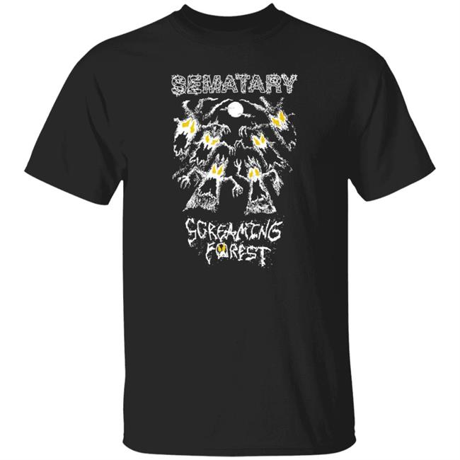 Sematary Merch Screaming Forest T Shirt Haunted Mound