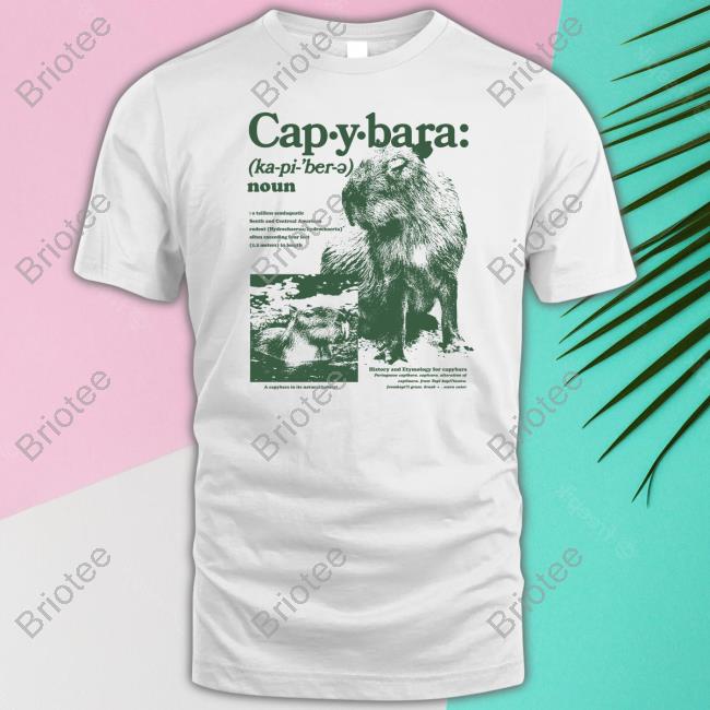 Capybara Man Merch Capybara Defined Tee Kapybara007